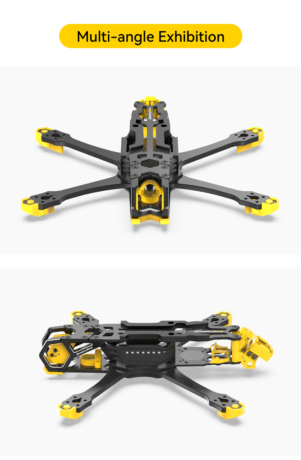 SpeedyBee-Master-5-V2-Ersatzteil-Radstand-von-226-mm-5-Zoll-Rahmenkit--GPS-Halterung--Antennensockel-2009701-14